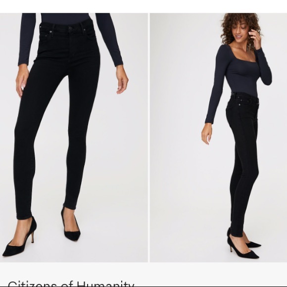 Citizens of Humanity High Rise Rocket All Black - Picture 3 of 7